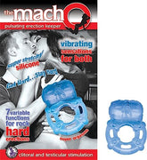 Macho Pulsating Silicone Cock Ring with Seven Vibration Modes Cock Rings Vibrating